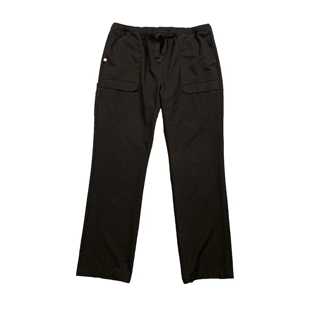 Figs Scrub Pants Mens XXLT Tall Black Yola Skinny Elastic Waistband Medical